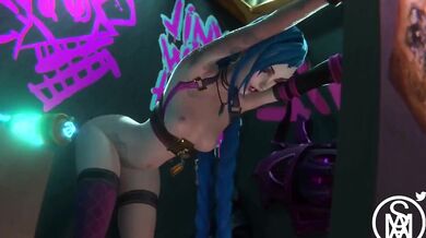 Fucking Jinx in a SFM League of Legends Porn Parody