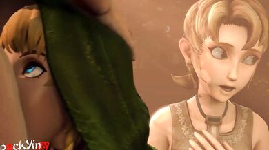Fucking Linkle and Ilia's Ass in The Legend of Zelda by PockYin