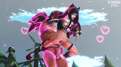 Ahri and Yasuo's Hardcore Full Nelson Porn Video