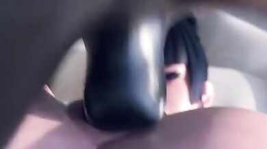 Nyotengu [AWSL3D] Gets Cum-Filled Deep Dildoing