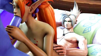 Blo*od Elf Bukkake Orgy Gone Wild