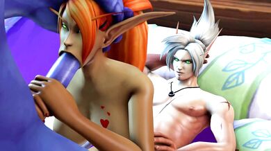 Blo*od Elf Bukkake Orgy Gone Wild