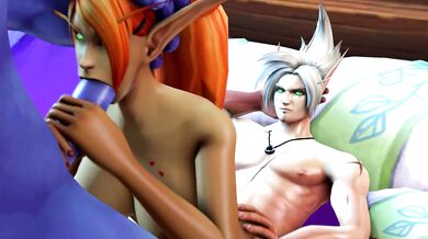 Blo*od Elf Bukkake Orgy Gone Wild