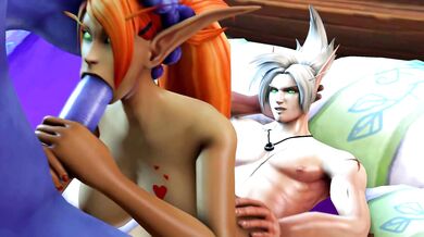 Blo*od Elf Bukkake Orgy Gone Wild