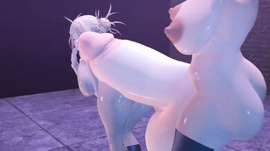 Toga Dancing Tug Jobs with Futanari Ochaco and Eshu-Chan