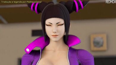 Cammy vs. Futanari Juri - Redmoa || Subtitled in Portuguese and English