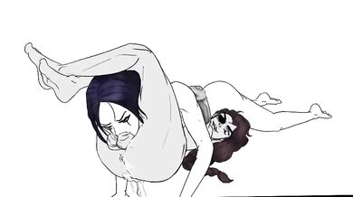 Sensual Slugfest: Samira vs LeBlanc in a Kinky Throat Wrestling Match