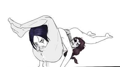 Sensual Slugfest: Samira vs LeBlanc in a Kinky Throat Wrestling Match