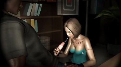 Jill's Boss Gives Her a Handjob in His Office
