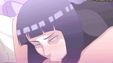 Hinata Hyuga Gives a Steamy Blowjob