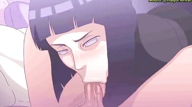 Hinata Hyuga Gives a Steamy Blowjob
