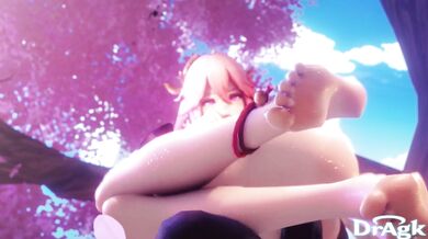 Yae Miko's Ride on the Dragon Cock