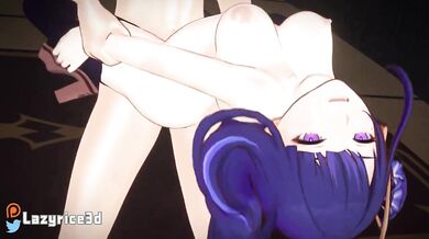 Raiden Shogun's Erect Penis Stands Tall [LazyRice3D]