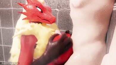 Blazing Furry Fuckfest in the Shower