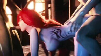 Katarina's Epic Gangbang Orgy in League of Legends: A Studiofow Production