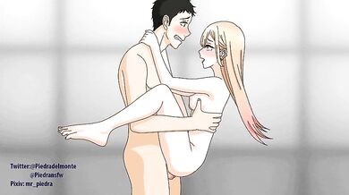 Marin's Sweaty Summer Orgy: A Kitagawa Porn Parody
