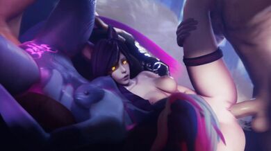 Evelyn and Ahri's Anal Sensation
