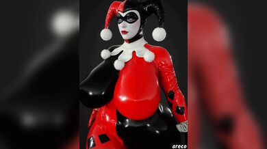 Harley Quinn Riding Her Stick