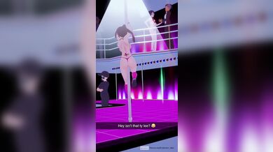 Busty Ty Lee Swinging on the Strip Pole in Breakwater Ridge