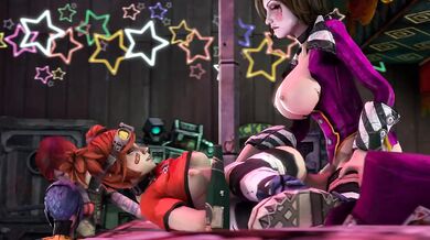 Moxxi Fucks Gaige's Ass in a Threesome with Zer0