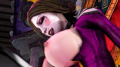 Moxxi Fucks Gaige's Ass in a Threesome with Zer0