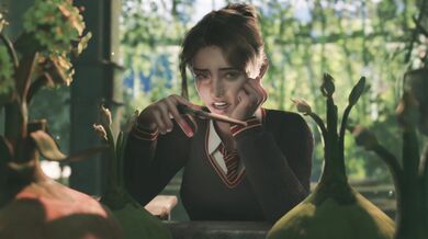 Hermione's Hairy Hole Gets Stuffed by the Tentacled Plant in Pubic Hair Intro