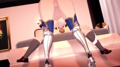 Queen Artoria Sucks Cock in the Forest