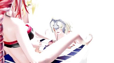 Beach Bummin' with Fate Grand Order Girls in MMD Hentai Porn