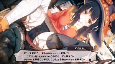 Tentacle Gangbang for Megumin's Tight Ass in Barrel Sex Orgy!