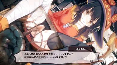 Tentacle Gangbang for Megumin's Tight Ass in Barrel Sex Orgy!