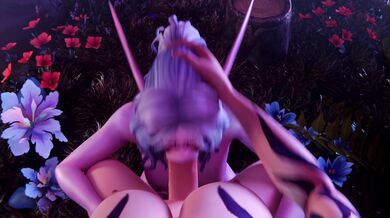 Naughty Elf gets Fucked by Demonic Hunter in Intense Threesome