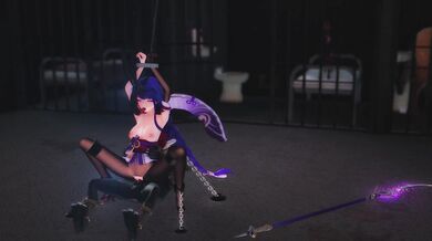 Hentai tentacle demon Raiden Shogun gets ambushed by the lethal fucking skills of Miaoshaquan's deadly assassin, Hilichurls!