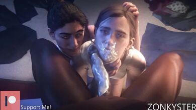 Dina and Ellie Get Tested by Mandingo in Part 2 of Their Encounter with Darnell[Zonkyster]