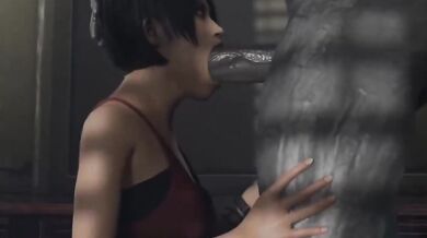 - Ada Wong Gets Her Throat Fucked Raw