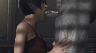 - Ada Wong Gets Her Throat Fucked Raw
