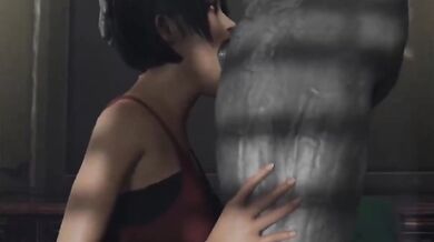 - Ada Wong Gets Her Throat Fucked Raw