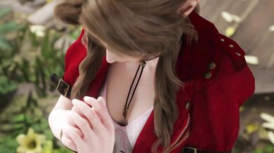 Aerith Gainsborough's Unexpected Jerk-Off Session with Jerid