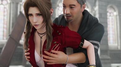 Aerith Gainsborough's Unexpected Jerk-Off Session with Jerid
