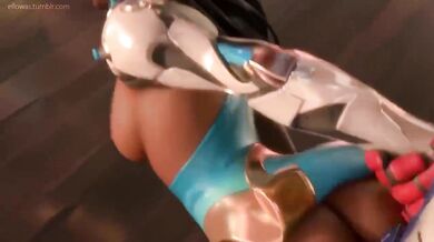 Symmetra Gets Nailed by Soldier 76 in Ellowas