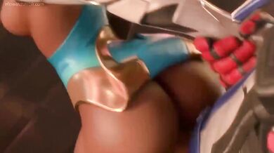 Symmetra Gets Nailed by Soldier 76 in Ellowas