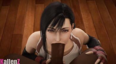 Blowjob Queen Tifa Lockhart Sucks Cock in 'Kallenz'