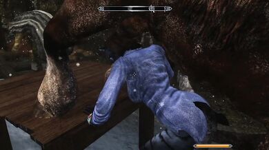 Khajiit Gets Fucked Hard on the Table by a Stallion