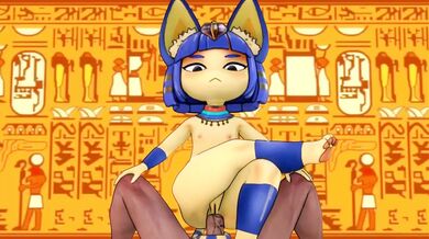 Hellish Temptation: Devilish Ankha's Sensual Descent in Minus8's Music Video