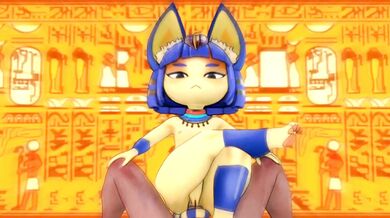 Hellish Temptation: Devilish Ankha's Sensual Descent in Minus8's Music Video