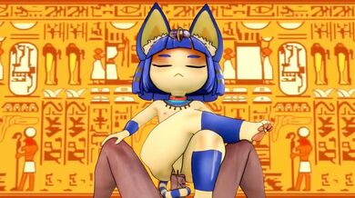 Hellish Temptation: Devilish Ankha's Sensual Descent in Minus8's Music Video