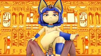 Hellish Temptation: Devilish Ankha's Sensual Descent in Minus8's Music Video
