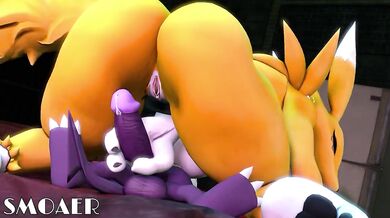 A group of furries have a purring and moaning orgy in the forest, as they fuck each other wildly