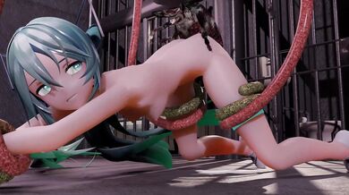 Miku's Tentacle & Insect Fuckfest