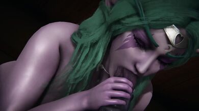 Dwarf Shemale x Human Queen Oral Sex and Intercourse