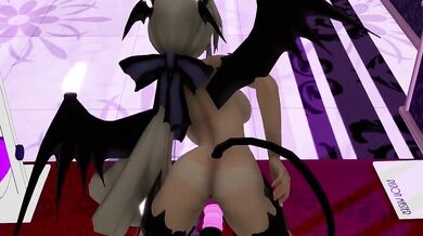 [Legacy] Haku, Rin and Miku's Tail-Swinging Succubus Orgy